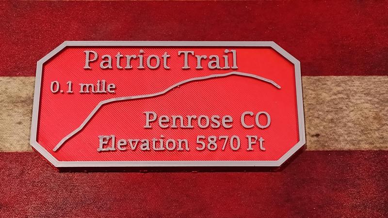 Maverick's Trail badge Patriot Trail Penrose Colorado