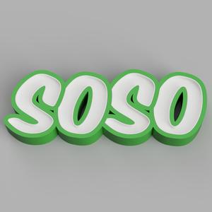 NAMELED SOSO - LED LAMP WITH NAME