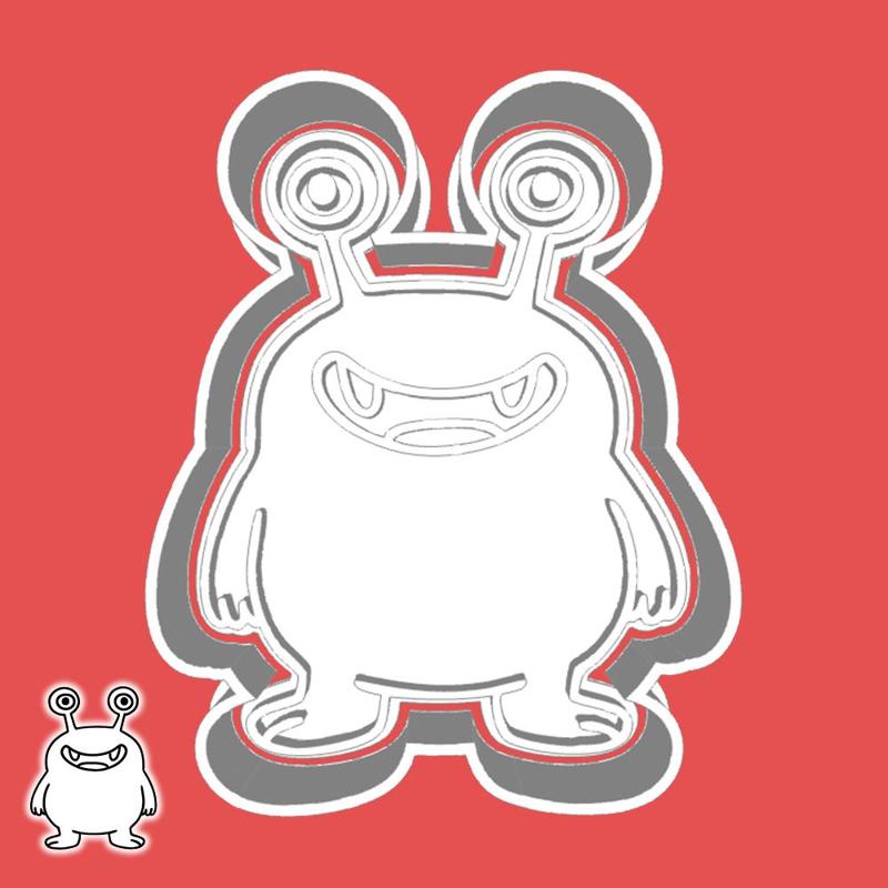 Cute monsters cookie cutters - peeky squeaky monster