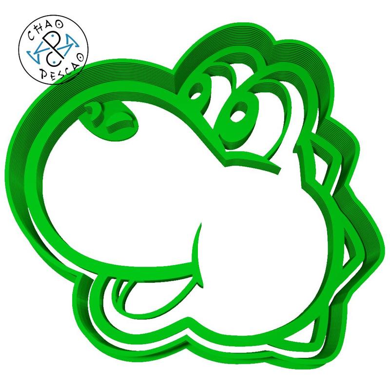 Yoshi - Mario Bros. - Cookie Cutter - Fondant - Polymer Clay