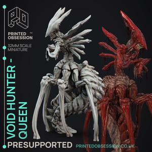 Void Hunter - Queen - Creatures from Behind the Veil - PRESUPPORTED - Illustrated and Stats - 32mm scale
