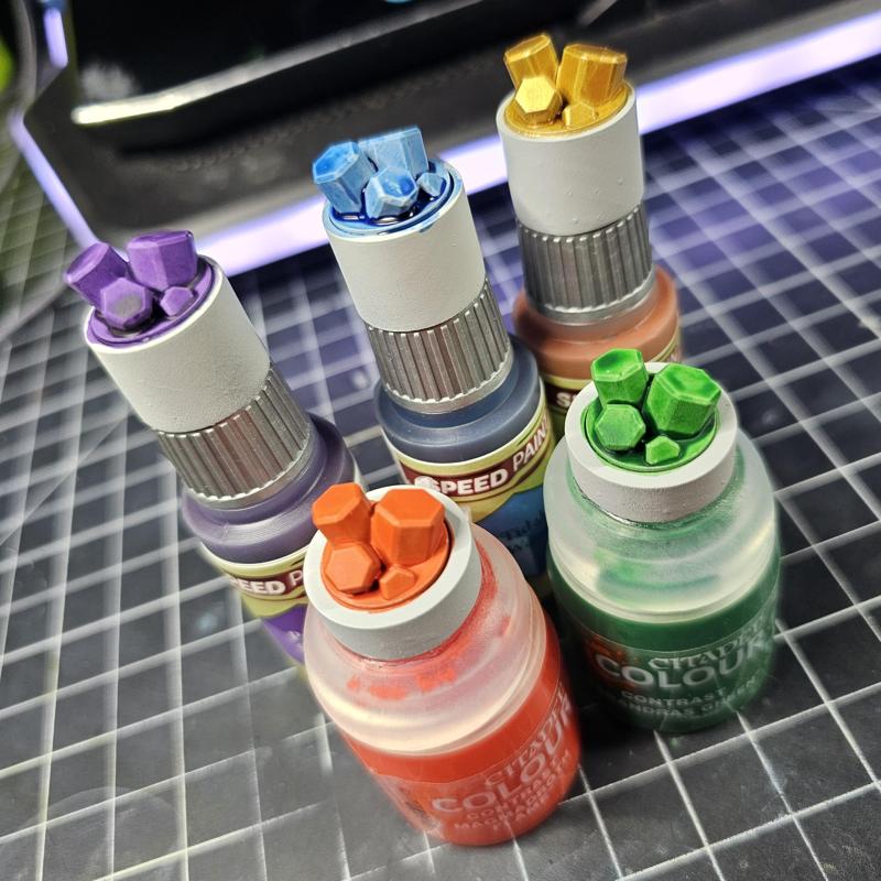 Speedpaint, Vallejo, Citadel, and Amazon Crystal Toppers