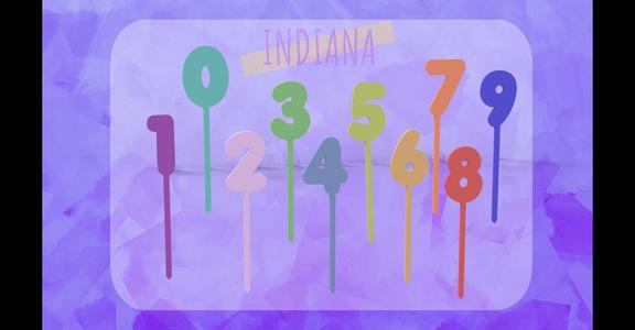 Pack toppers números cumpleaños.