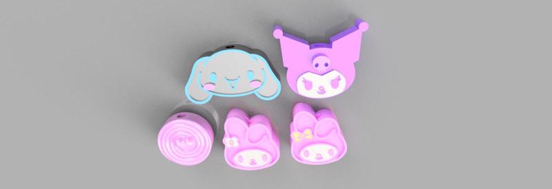Staw Toppers Pack Sanrio