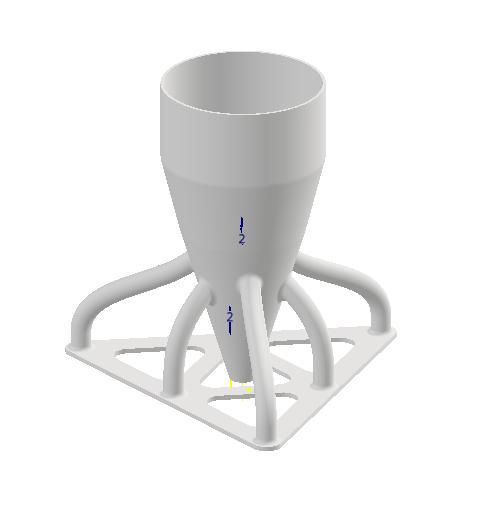 Beer Pong funnel 6 Cups