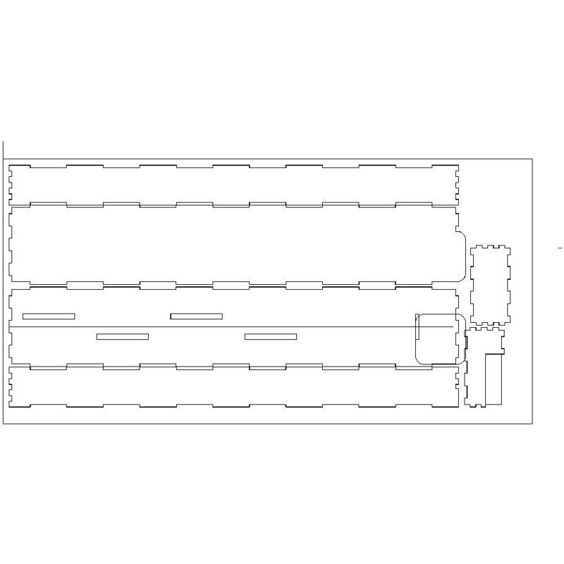 Slotted waveguide for TP-link WR703N