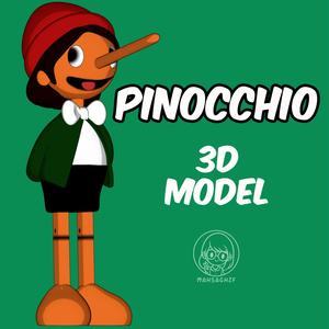 pinocchio 3d model for 3d print