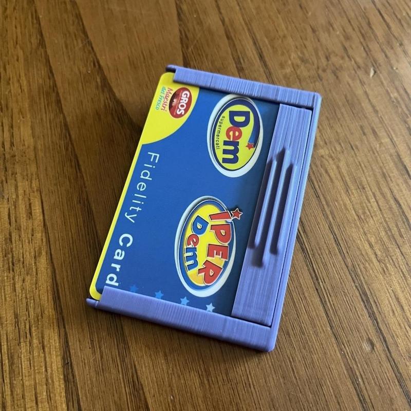 Sliding card holder - badge holder - id card access