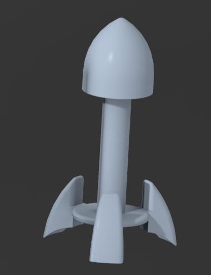 rocket-shaped paper towel holder