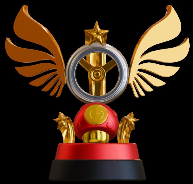 CHAMPION MARIO KART 2025 TROPHY