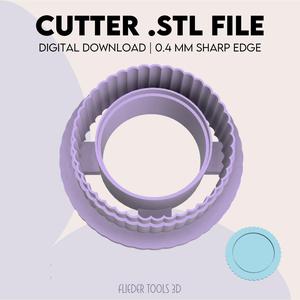 Round Frame Polymer Clay Cutter | Round Frame  Cookie Cutter | STL Digital File