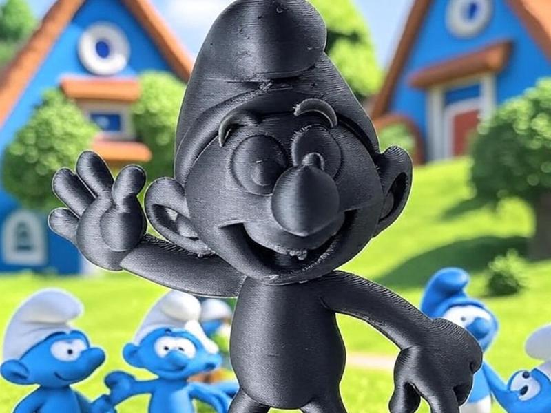 Happy Smurf waving