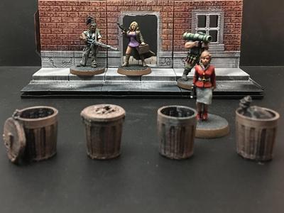 Trash Cans (28mm/Heroic scale)