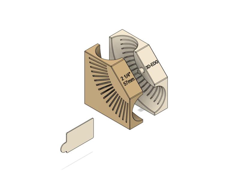 2.25" 57.15mm Mandrel Bend Cut Jig