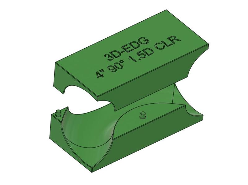 4" MANDREL BEND 90 DEGREE X PIPE JIG