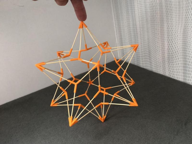 Small stellated dodecahedron with Toothpicks