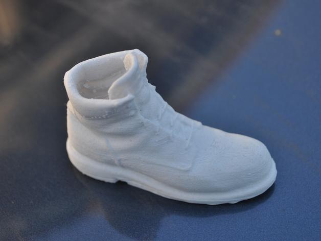 Very detailed scan of work boot