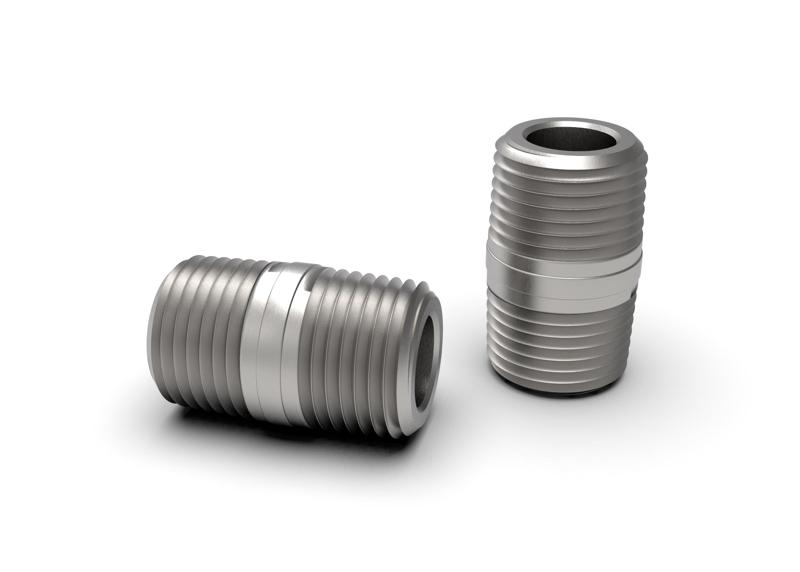 Pipe close nipple 3/8" NPT