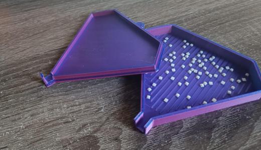 Diamond Beading Tray with Lid - diamond shape