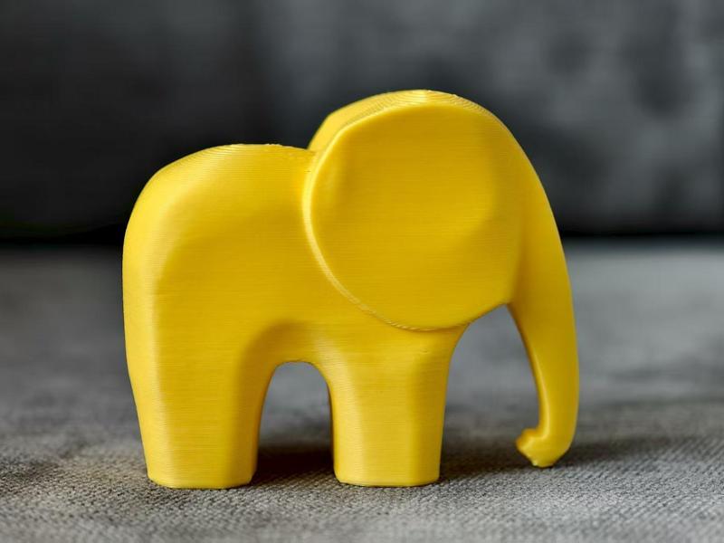 Elephant Figurine, 30-minute print, beginner-friendly