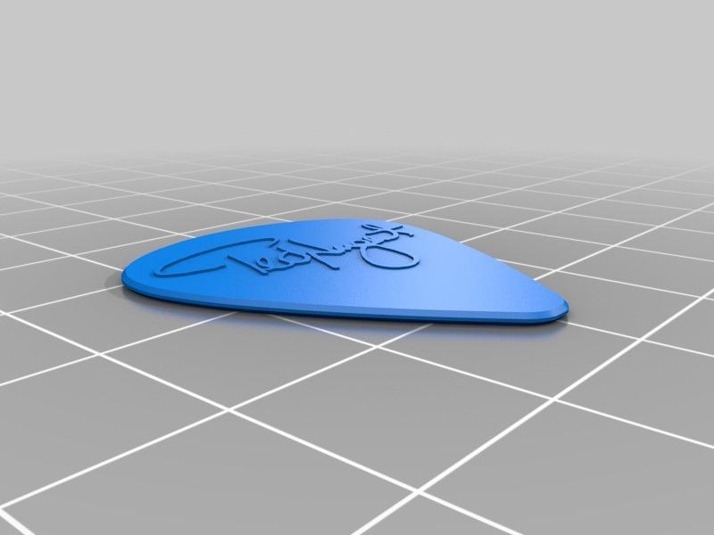 Ted Nugent Signed Guitar Pick