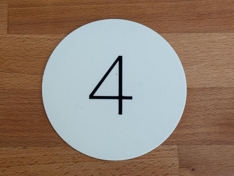 Baby month photo number sign