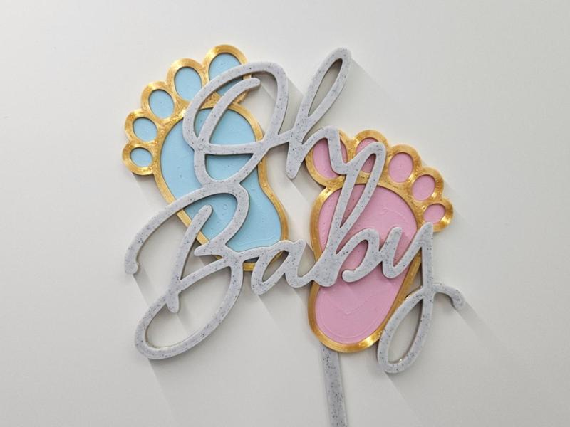 Baby Shower Cake Topper