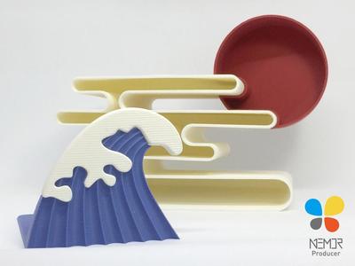 Cloud_penholder / Wave_bookholder