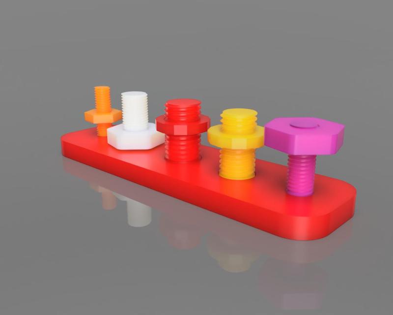 Screw/Unscrew fun and educational game - montessori