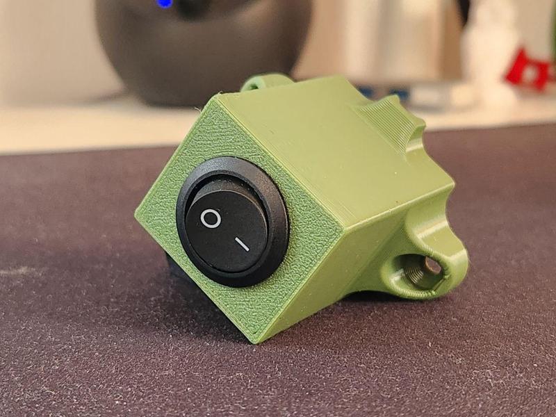 Round Rocker Switch Housing Wall Mount