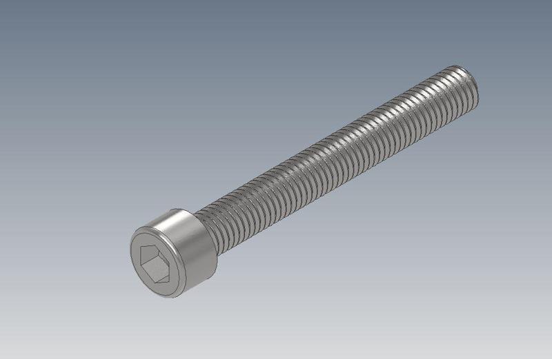 M10x80 - M10x80x60 - M10x90 - M10x90x75 - M10x100 - M10x100x80 Socket Head (DIN 912) Standard Bolts