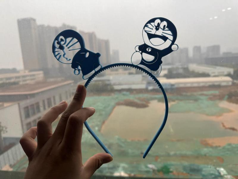 Doraemon Headband for Kids, Great for Street Vendors, Only 22g of Filament Used