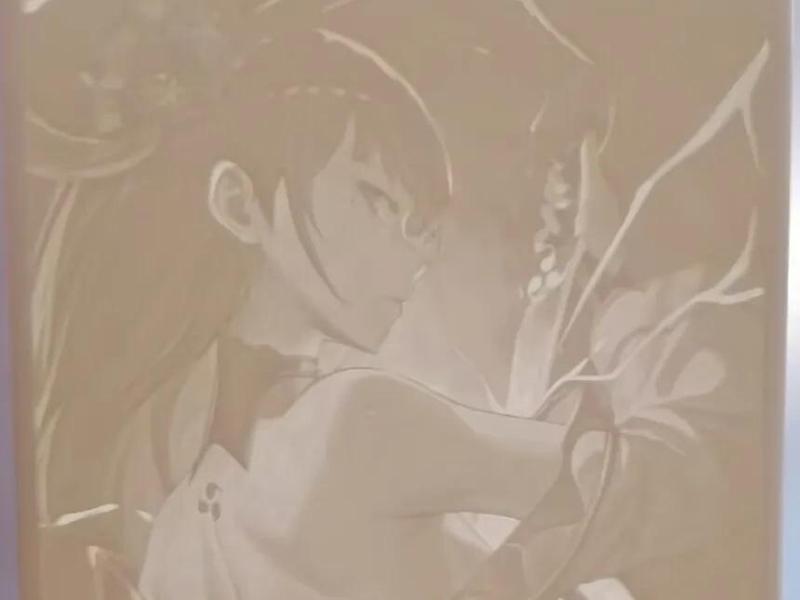 Genshin Impact Raiden Shogun Lithophane