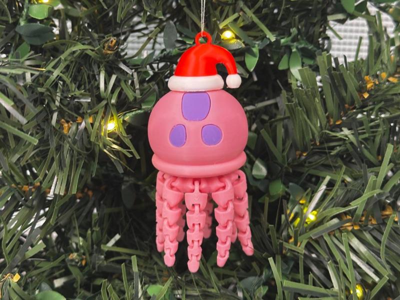 Christmas Spongebob Jellyfish Ornament