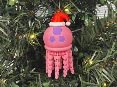 Christmas Spongebob Jellyfish Ornament