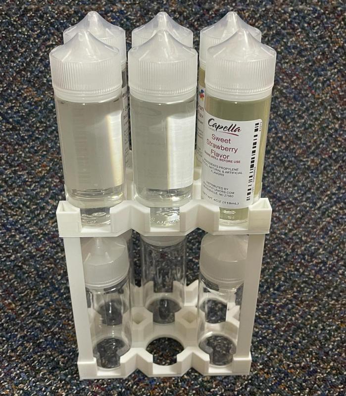 120 ml vape juice bottle caddy (longer legs)