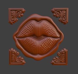 💋 Lips Book Decoration & Ornate Corners