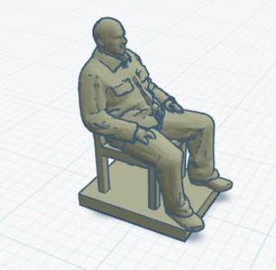 man in chair