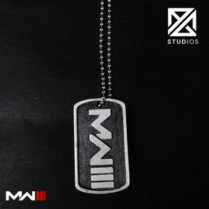 military dog tag : call of duty modern warfare 3 - mw3 key chains