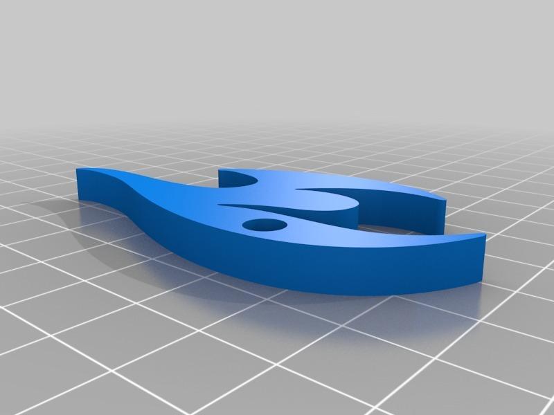 TuDelft 3D Logo (keychain+bottleopener)