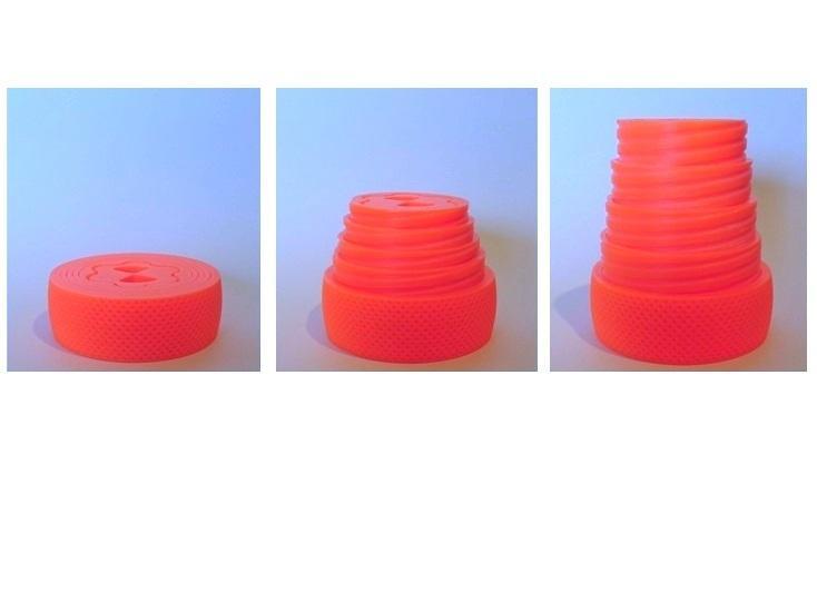 Screw threaded telescopic platform (30mm, 5 segments) 