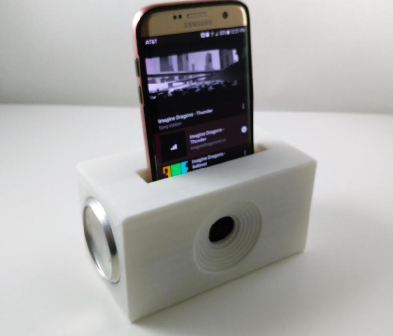 ESSO Up-cycled Phone Dock Charging Station  & Acoustic Sound Chamber