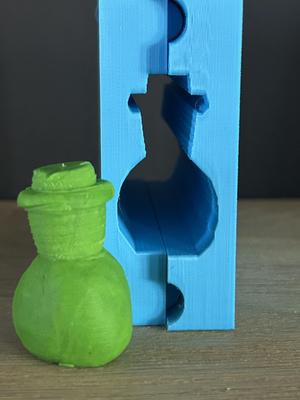 Bead roller peg doll met hoed