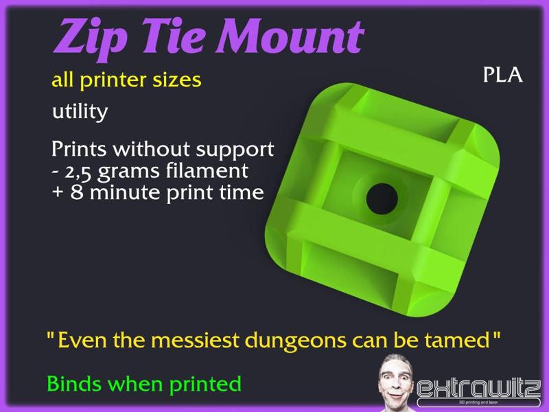 zip tie cable mount / anchor