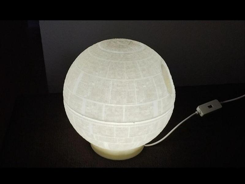 Death Star lamp holder
