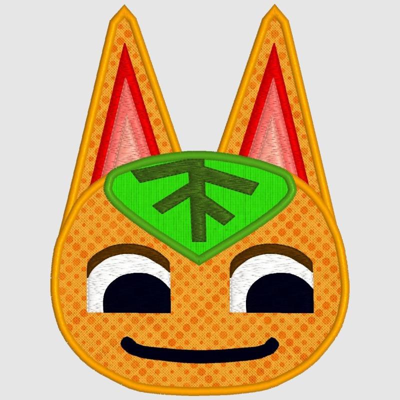 Animal Crossing Embroidery - Tangy the Cat - Machine Embroidery