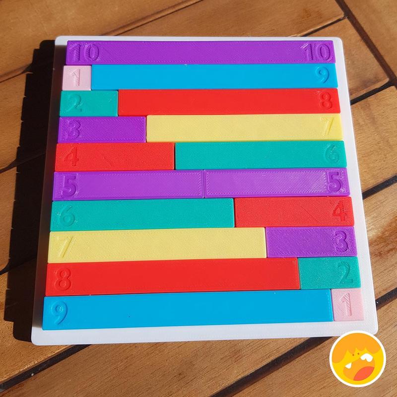 Number addition puzzle - cute learning toy - game to add