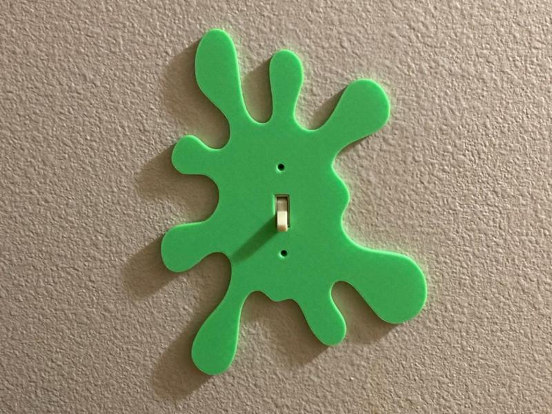 Nickelodeon Inspired Splat Light Switch Cover