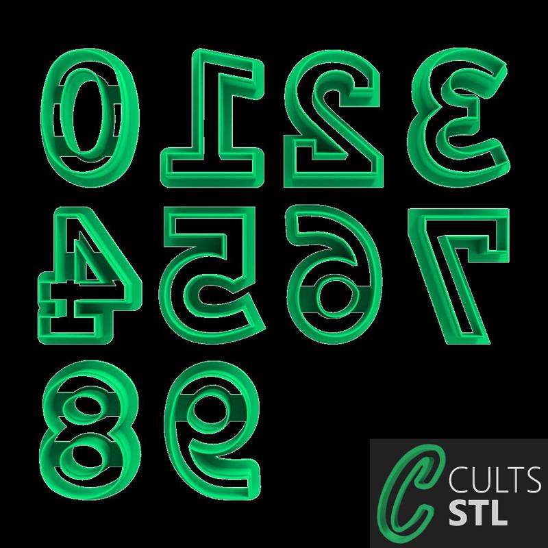 CORTADORES NÚMEROS - 3cm