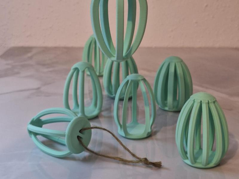 Easter Egg Collection "Eggs with Columns" 8 Easter Eggs